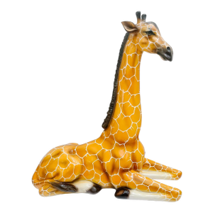 Mid 20th Century Large Scale Italian Capodimonte Porcelain Giraffe Sculpture