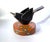 Modern Folk Art by Mikel Davison - Bird on a Flowered Base For Sale - Image 4 of 7