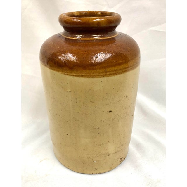 French Early 1900s Belgian Stoneware Crock For Sale - Image 3 of 9