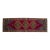 1960s Hand-Knotted Turkish Rug Runner. Tribal Short Runner Rug 3′ × 9′8″ For Sale