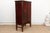 Antique Painted Medallions Red Lacquer Tall Cabinet For Sale In Los Angeles - Image 6 of 10