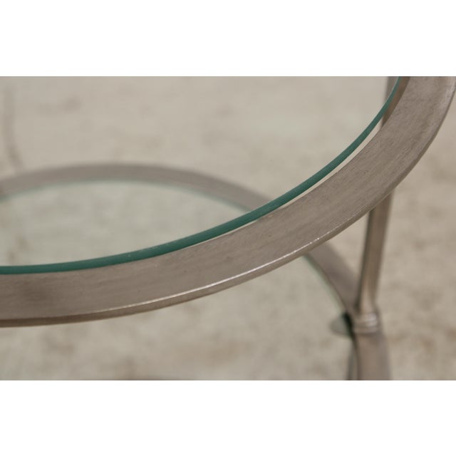 Silver Labarge Iron 3 Tier Etagere Display Muffin Stand For Sale - Image 8 of 15