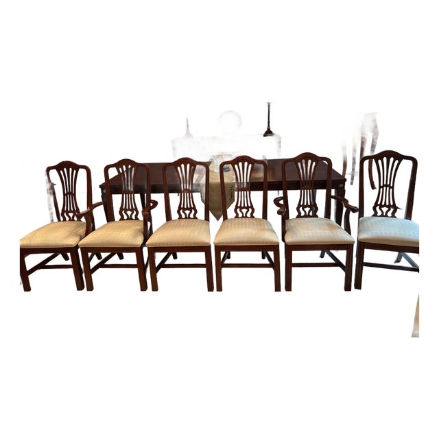 Late 20th Century Beautiful America Drew Chippendale Dining Chairs - Set of 6 For Sale