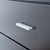 Modern 5-Drawer Dark Wood Dresser With Sleek Metal Handles For Sale - Image 9 of 9