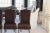 French Chocolate Brown Set of 4 Velvet Dining Side Chairs Horchow Skirted Crystal For Sale - Image 3 of 13