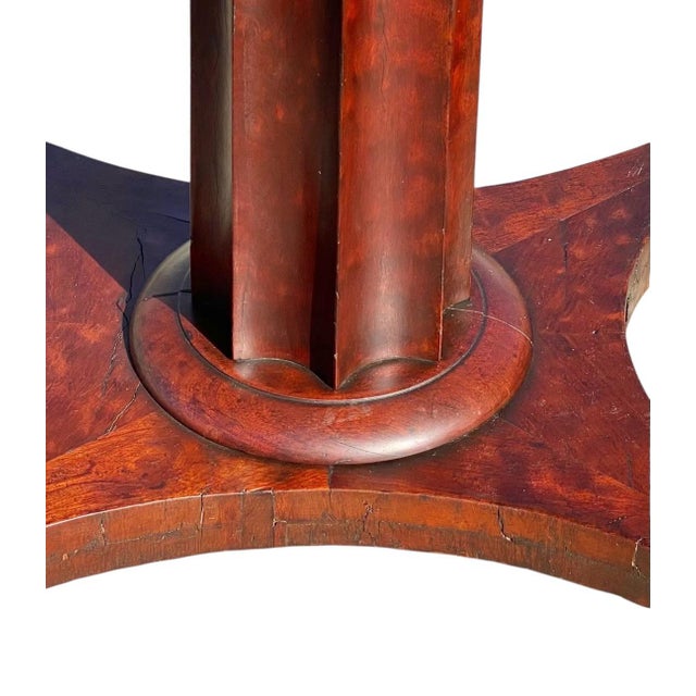 Wood Antique Pair of Classical Mahogany Side Tables / Nightstands Sofa Table Set For Sale - Image 7 of 12