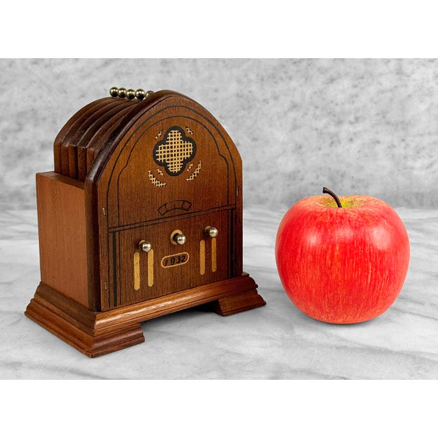 Vintage Traditional Dome Radio Drink Coasters, c. Mid 20th Century - Pairs Nicely with Many Traditional & Eclectic...