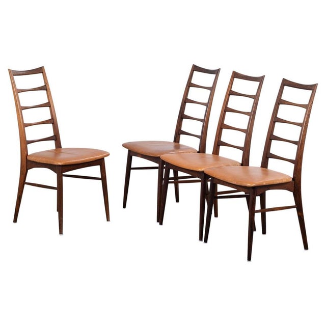 Lis Dining Chairs in Rosewood by Niels Koefoed, Denmark, 1960s, Set of 4 For Sale - Image 12 of 12
