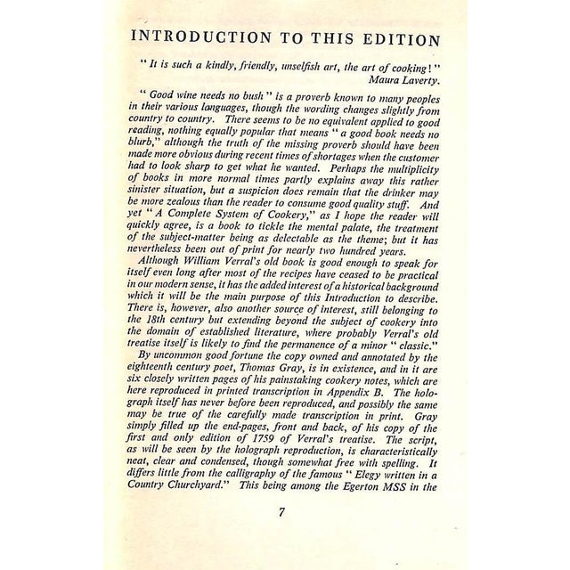 "The Cook's Paradise: Being the Recipes of William Verral" 1948 Verral, William For Sale - Image 9 of 9
