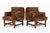 1960s Pair of Mid-Century Brown Velvet Lounge Chairs Attributed to Edward Wormley, 1960s For Sale - Image 5 of 17