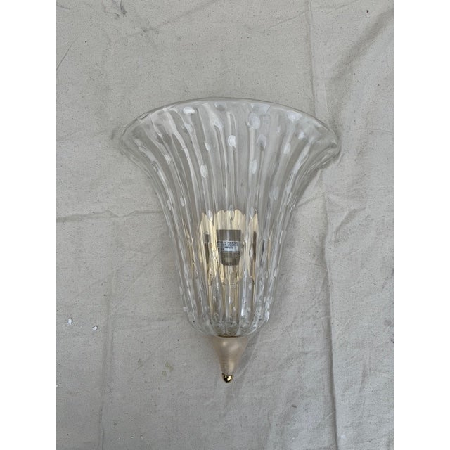1980s Barovier & Toso Murano Glass Sconces - 2 For Sale - Image 17 of 18