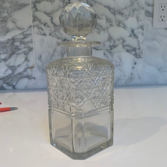 English 18th Century English Crystal Decanters - a Pair For Sale - Image 3 of 6