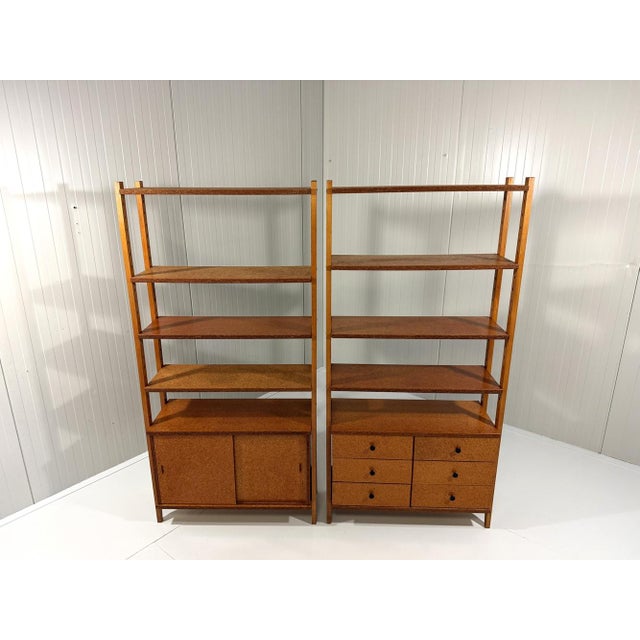 Pressed Wooden Bookcases, 1960s, Set of 2 For Sale - Image 15 of 18