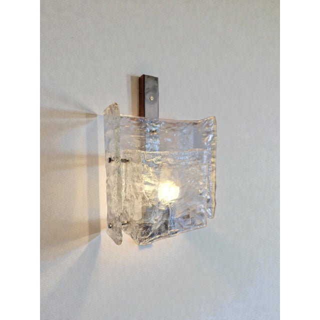 Mid-Century Modern Wall Lamp attributed to Mazzega, Italy, 1960s For Sale - Image 3 of 7