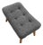 Handcrafted Mid Century Modern Styled Teak Ottoman / Footstool / Bench For Sale