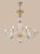 Mid-Century Modern Foglia Murano Glass Chandelier Classic Venetian Design, Hand-Blown Murano Glass 3 Light For Sale - Image 3 of 5