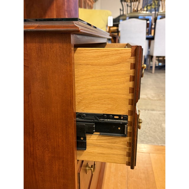 Stickley Furniture Cherry Wood Cabinet, Model 381 For Sale - Image 10 of 12
