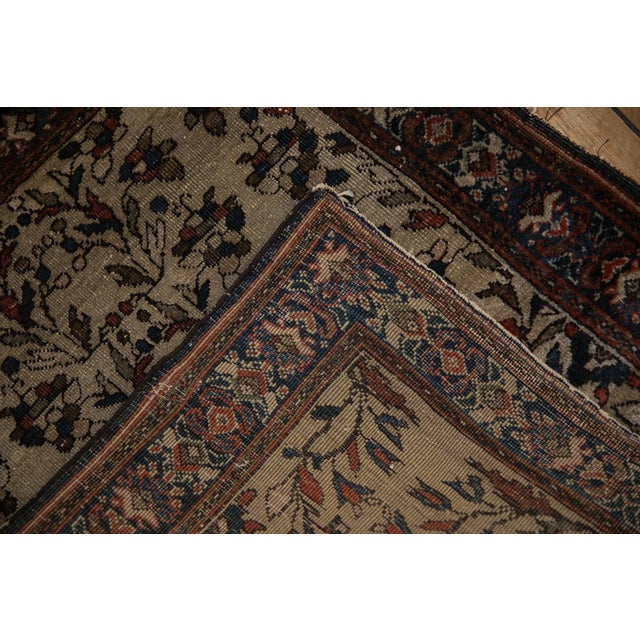 Old New House Antique Farahan Sarouk Square Rug Mat - 2' x 2'3" For Sale - Image 4 of 9