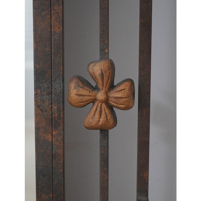 Labarge Labarge Wrought Iron Mirrored Hall Console For Sale - Image 4 of 17