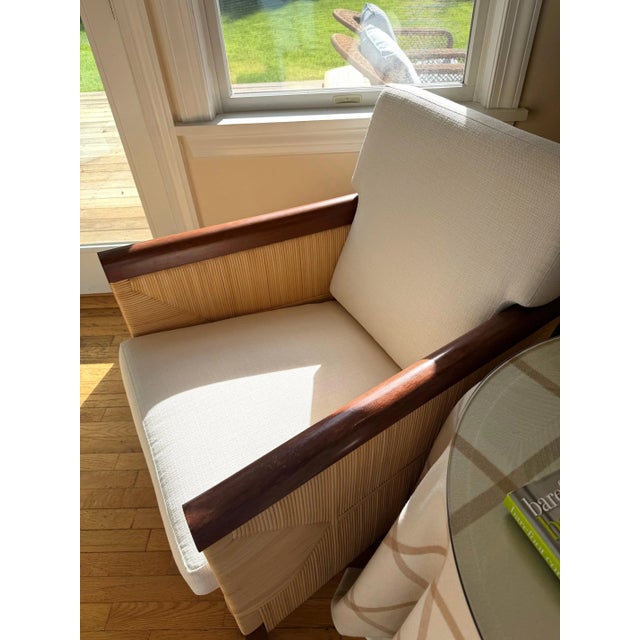 Contemporary Woven Lounge Chair by Donghia For Sale - Image 3 of 18