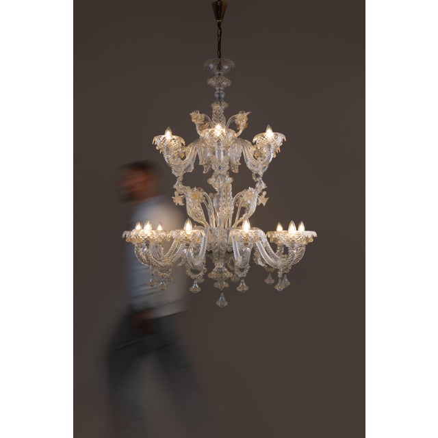 An exquisite original barovier & toso chandelier mod. Agadir, dating to the 1980s and crafted entirely from hand-blown...