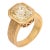 1950s Gia 8.00 Carat Ceylon No Heat Yellow Sapphire 18k Yellow Gold Bezel Set Ring, Size 6 For Sale