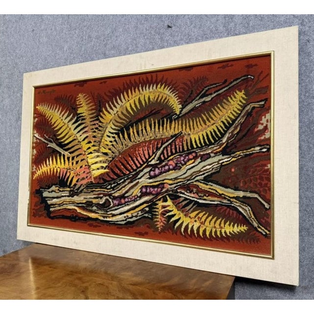 Antique Tapestry in the style of J. Lurcat for Goupil, 1960s For Sale - Image 3 of 7