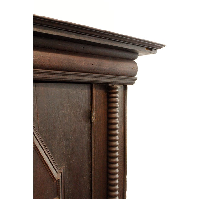 17th Century 17th Century Swedish Baroque Wardrobe / Salon Cabinet For Sale - Image 5 of 12