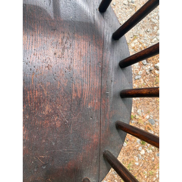 Wood Late 19th-Century American Firehouse Sack Back Windsor Armchair For Sale - Image 7 of 12