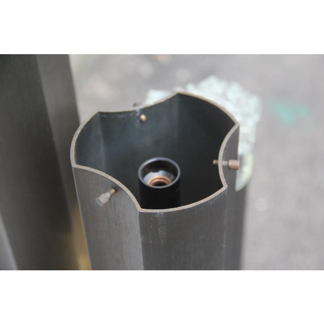 Bronzed Floor Lamp from Gaetano Sciolari, 1970s For Sale - Image 9 of 15