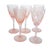 1929 Cambridge Glass Pink Etched Cordial Glasses, Etch 740, Set of 5 For Sale - Image 13 of 13