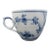 Royal Copenhagen Denmark 1/79 Plain Blue Flower Fluted Flat Cup For Sale