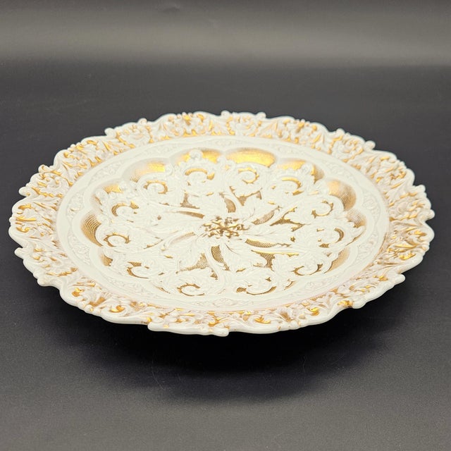 Large Meissen Porcelain Dessert Bowl from Meissen Porcelain, 1855 For Sale - Image 4 of 6