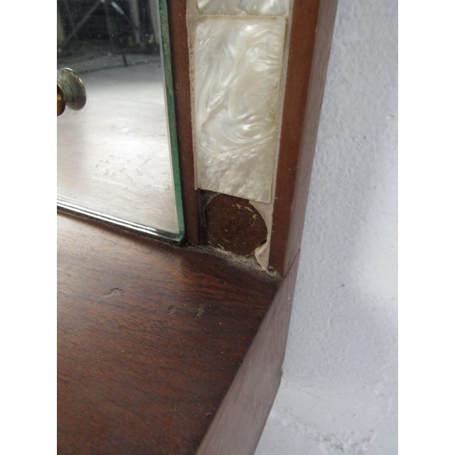 1960s Mid-Century Modern Arched Wall Mirror with Shelf For Sale - Image 11 of 12