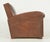 Brown Pair of Vintage Tank Art Deco Leather Club Chairs For Sale - Image 8 of 10