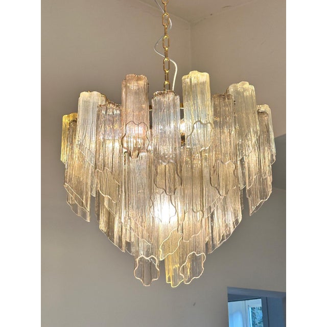 Murano Contemporary Murano Glass Sputnik Chandelier Multicolor, Mazzega Style For Sale - Image 4 of 8