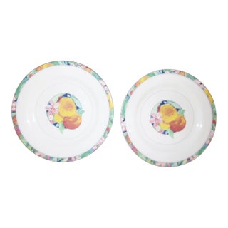 Mikasa Maxima Exotic Garden 2 Salad Plates - Set of 2 For Sale