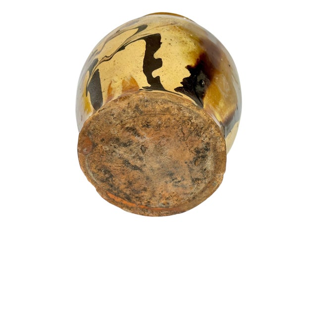 Brown Antique French Provincial Brown Glazed Terracotta Gargoulette For Sale - Image 8 of 9