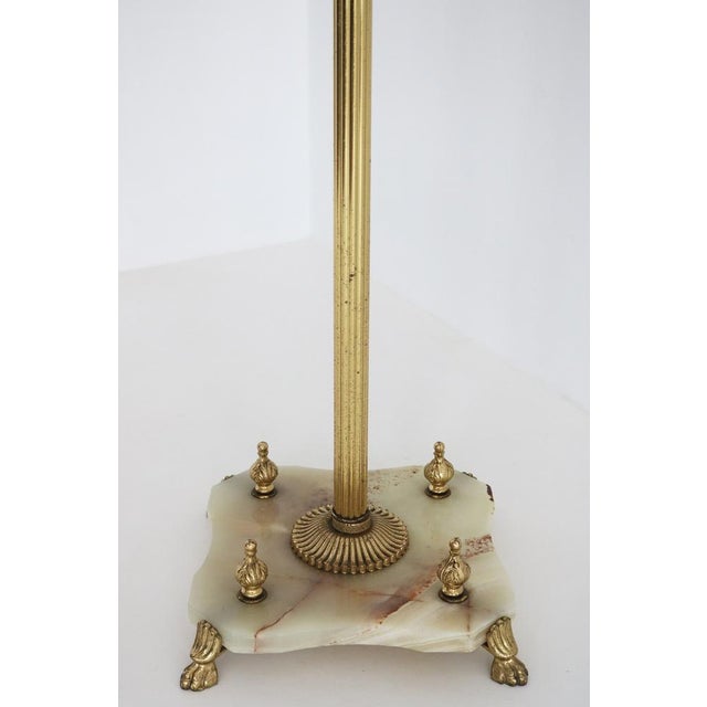 Italian Hollywood Regency Brass Coat Rack with Rotating Crown and Marble Base, 1960s For Sale - Image 15 of 17