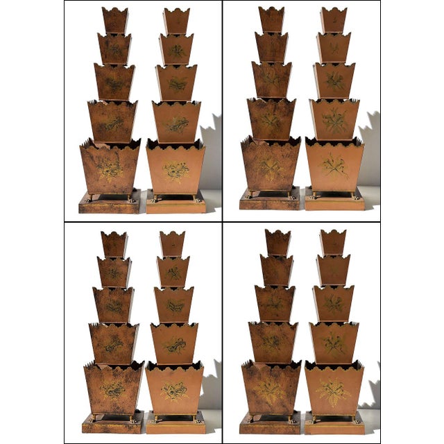 Very fine antique/vintage home decor pieces from France. We believe these are first half 20thC, maker not known. The...