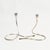 Mid-Century Modern Sterling Silver Serpent Candlestick Holder Pair Towle Silversmiths by Marion Anderson Noyes For Sale - Image 3 of 15