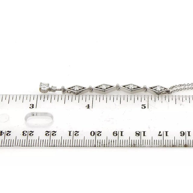 Metal Hearts on Fire Assemblage Diamond 18k White Gold Pendant Necklace For Sale - Image 7 of 7