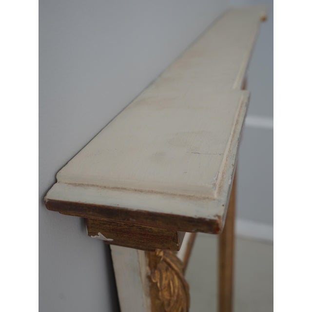 Off-white French Louis XVI 19th Century Rams Head Pier Mirror For Sale - Image 8 of 16