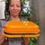 Mid-Century Modern Vintage Swedish Orange Kitchen Scale for Wall Mounting from EKS For Sale - Image 3 of 11