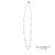 Contemporary 14k(585) White Gold Natural Diamond Adjustable by the Yard Necklace/Pendant For Sale - Image 3 of 12