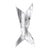 Rocket Silver Maxi Sculptural Wall Mirror by GTG Design Couture For Sale - Image 13 of 13