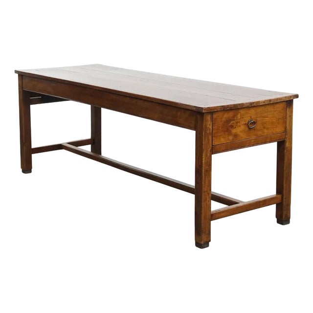 Antique French Dining Table in Fruit Wood, 1700s For Sale