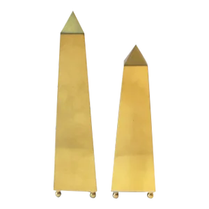 Brass Obelisks, Set/Pair