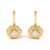 Unveil the essence of elegance and modern craftsmanship with these exquisite earrings, meticulously fashioned from 14K...