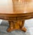 Vintage Neoclassical Regency Revival Walnut Pedestal Dining Table For Sale - Image 4 of 17